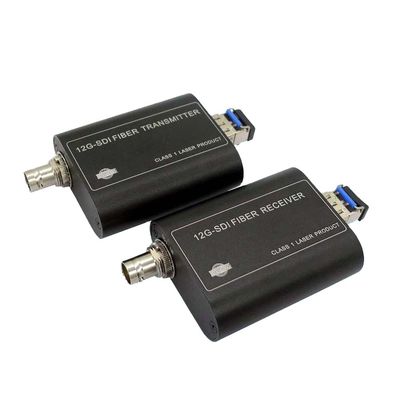12G-SDI über Optikfaser, 4K-SDI Optikkonverter, 1 Ch Signal ultra HD über 10 Kilometer Inspektions-Faser-, stimmen mit SMPTE ST-2082 überein,