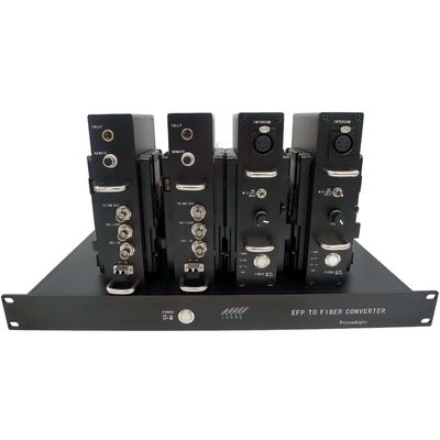 Fasersystem der Kamera 4ch mit Timecode, SDI-Video, Tally, Direktübertragung, CCU zum Faserkonverter