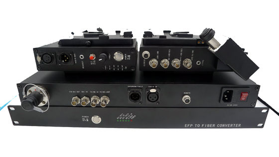 Fasersystem der Kamera 4ch mit Timecode, SDI-Video, Tally, Direktübertragung, CCU zum Faserkonverter