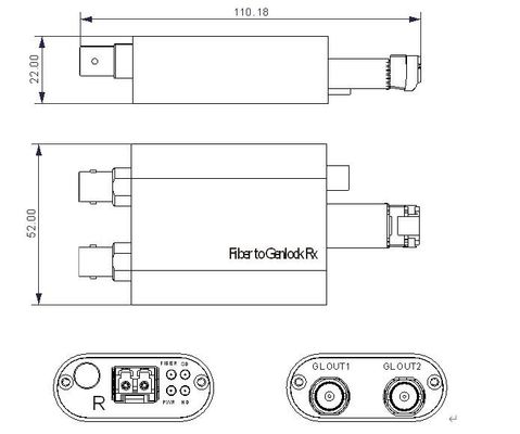 Genlock über Faser TC/BB über Faser