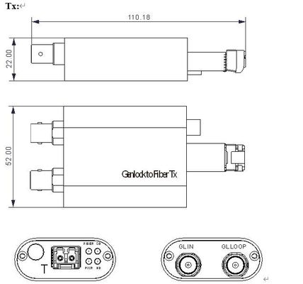 Genlock über Faser TC/BB über Faser