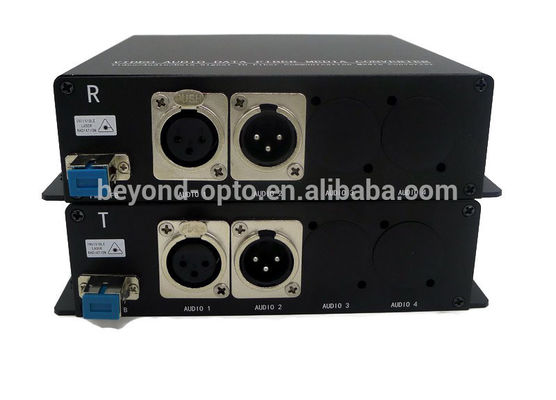 2ch balancierte XLR-Audio zum Faser-Konverter mit einem Optikstecker des Monomode--ST/LC/FC/SC