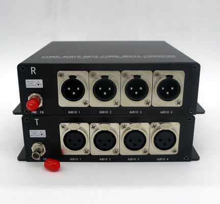 2 Weise 3 balancierte Pin XLR analoges Audio über Faser-Ergänzungs-Transceiver