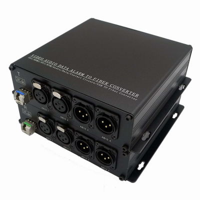 Bi-Di XLR balancierten Audio zu Faser-Konverter 2-Ch 3 Pin XLR