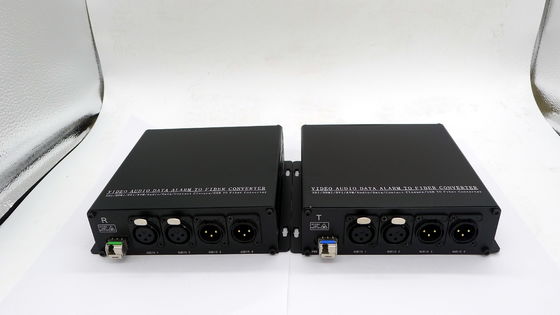Bi-Di XLR balancierten Audio zu Faser-Konverter 2-Ch 3 Pin XLR