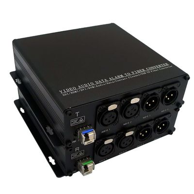 Bi-Meter gerichteter Video-Audiodaten-Faser-Medien-Konverter 2 Ch bis 20 Kilometer 1 Inspektions-Faser oder 500 1mm Faser