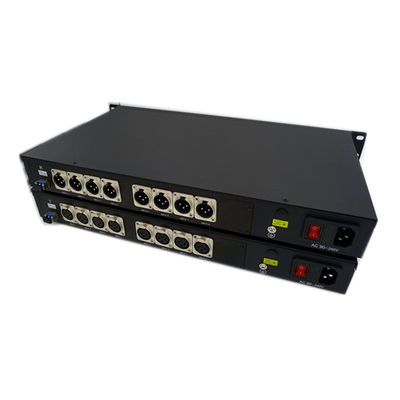 Ausgeglichenes Audio 8ch XLR zum Faser-Konverter-Sendungs-Studio