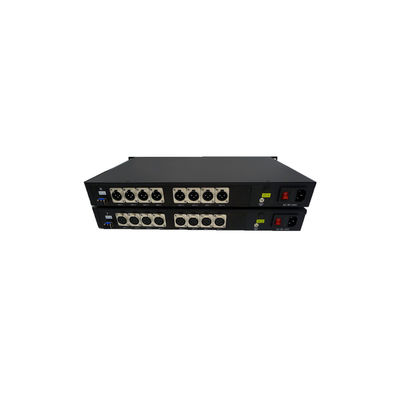 Ausgeglichenes Audio 8ch XLR zum Faser-Konverter-Sendungs-Studio