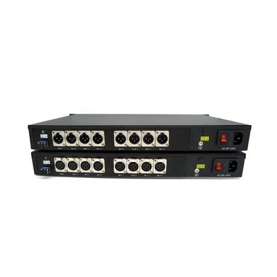 Ausgeglichenes Audio 8ch XLR zum Faser-Konverter-Sendungs-Studio