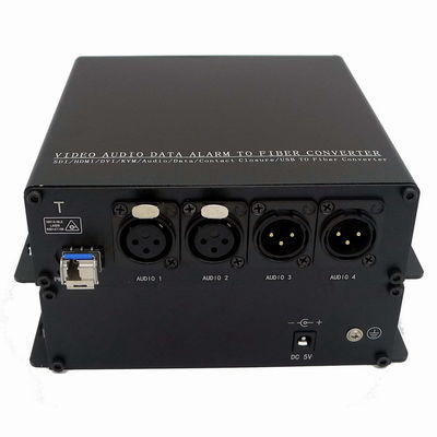 XLR balancieren bidirektionales Audio über Faser