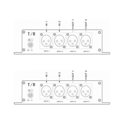 XLR balancieren bidirektionales Audio über Faser