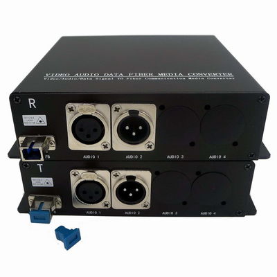 Audio 3pin XLR zur Faser-Konverter-Ergänzung MIC Level And Line Level