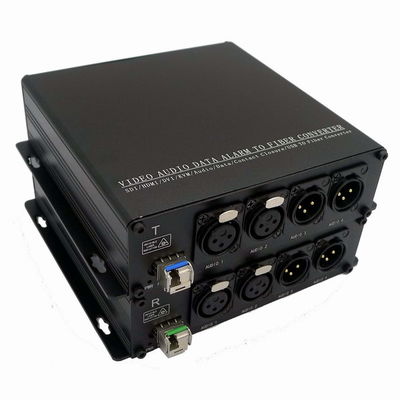 Audio 3pin XLR zur Faser-Konverter-Ergänzung MIC Level And Line Level